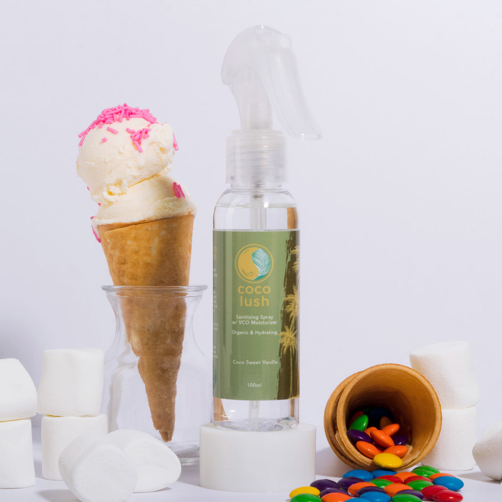 Coco Sweet Vanilla 100ml Sanitizing Spray with VCO Moisturizer
