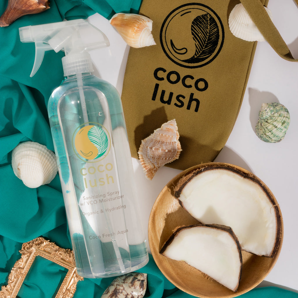 Coco Fresh Aqua 1000ml Sanitizing Spray with VCO Moisturizer