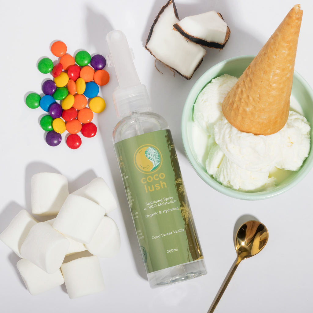 Coco Sweet Vanilla 200ml Sanitizing Spray with VCO Moisturizer